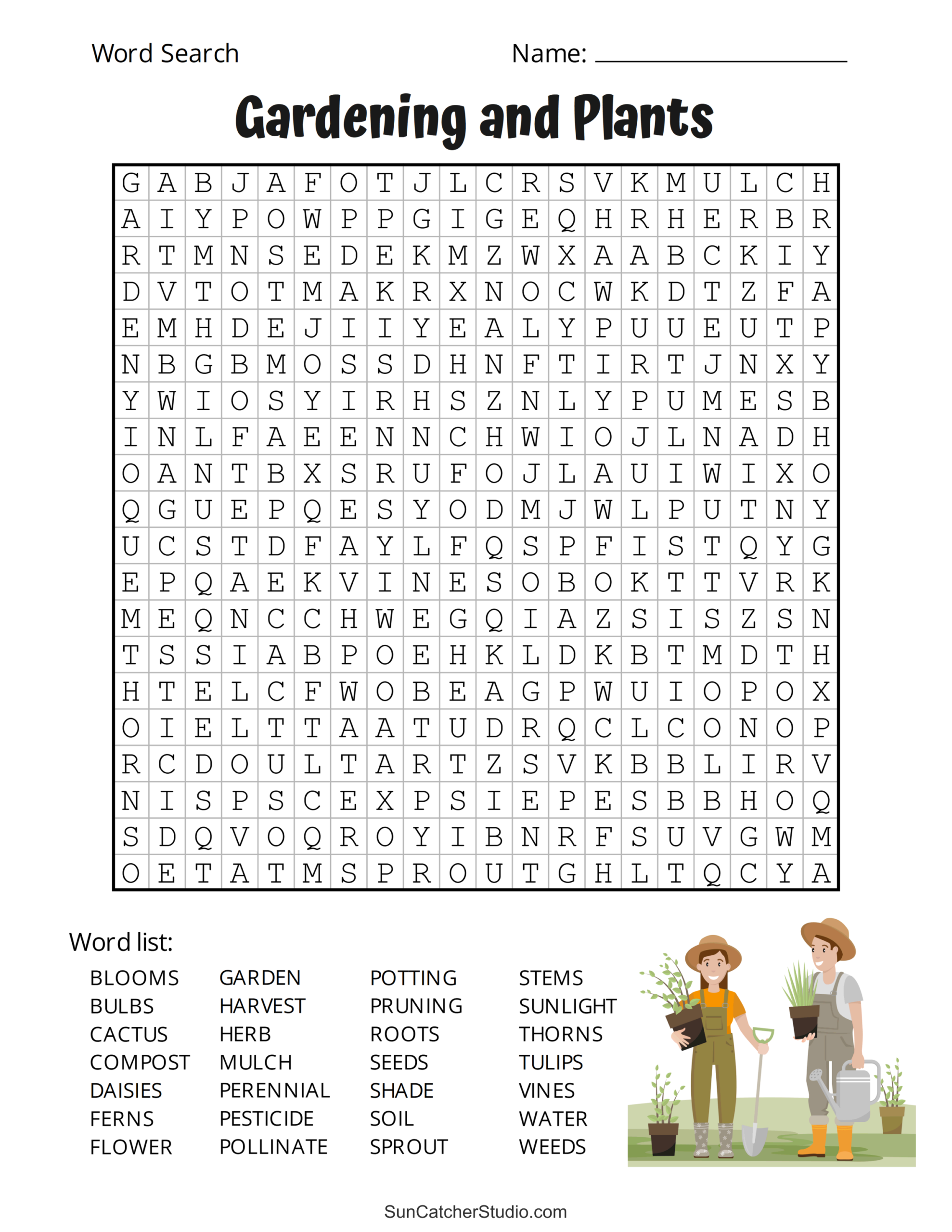 large printable word search