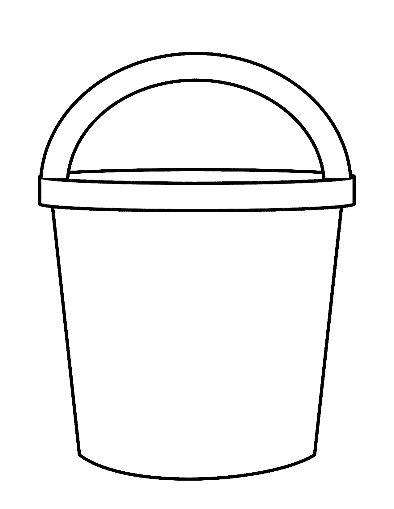 Printable Beach Bucket Template For Classroom Activities