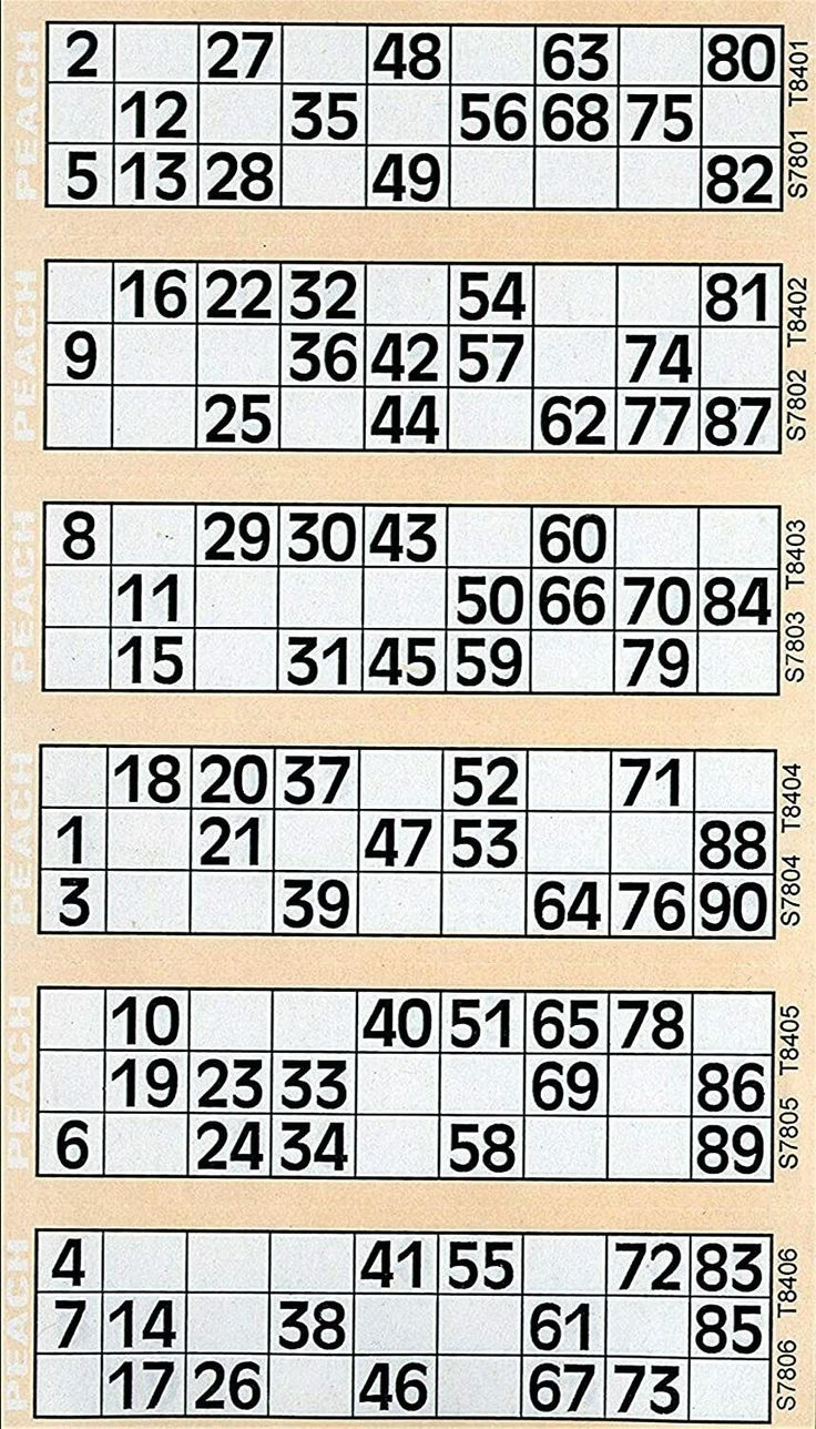 Printable Bingo Cards 1 90 Pdf Uk David Santangelo s Coloring Pages FCC