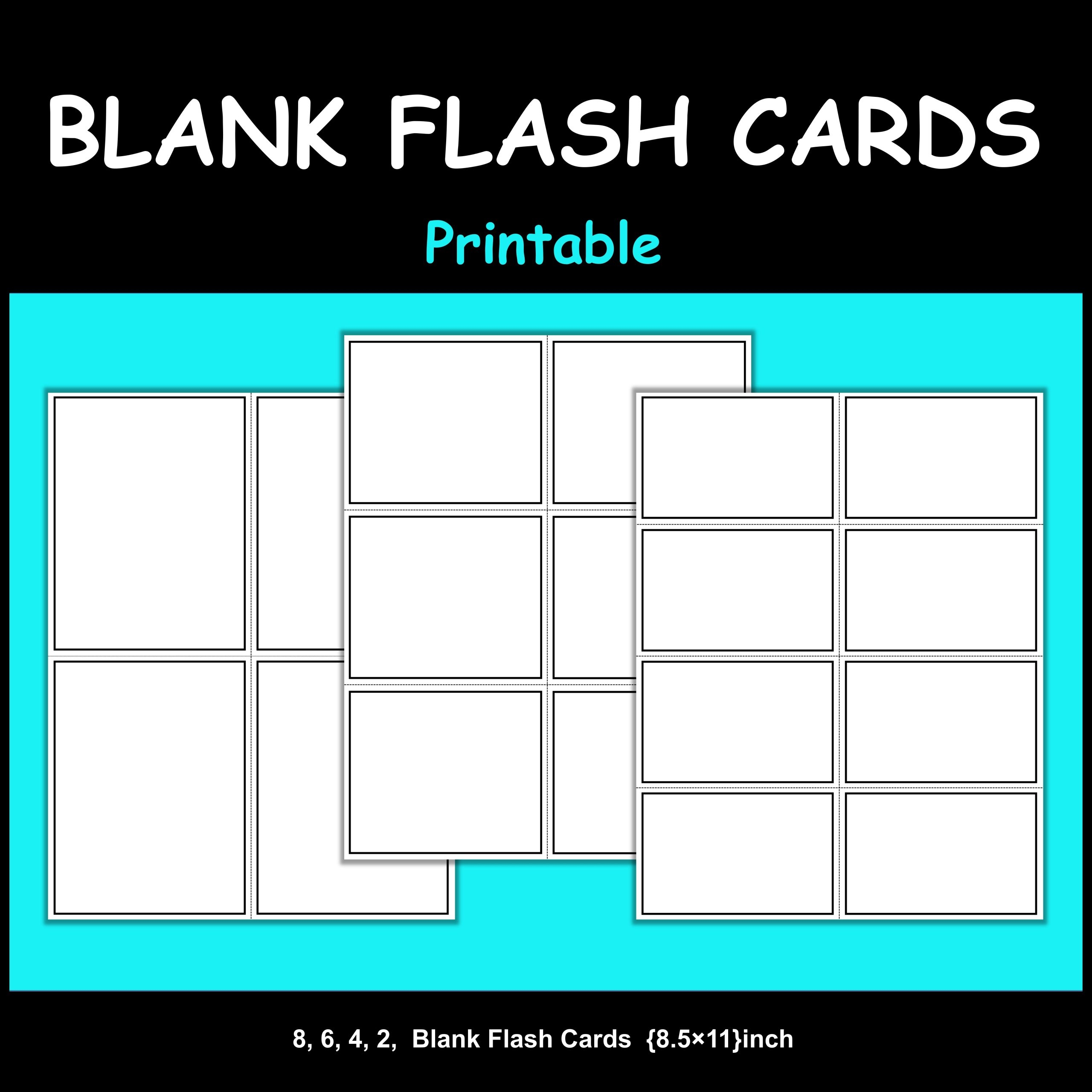 printable flashcard template
