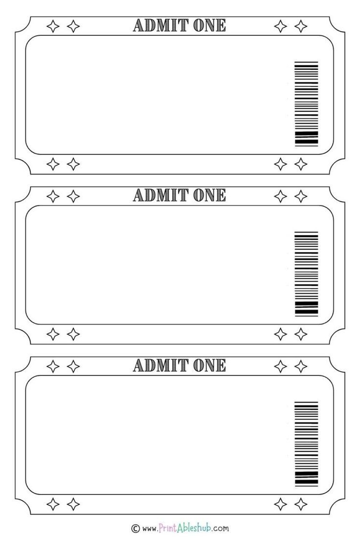 printable movie ticket template