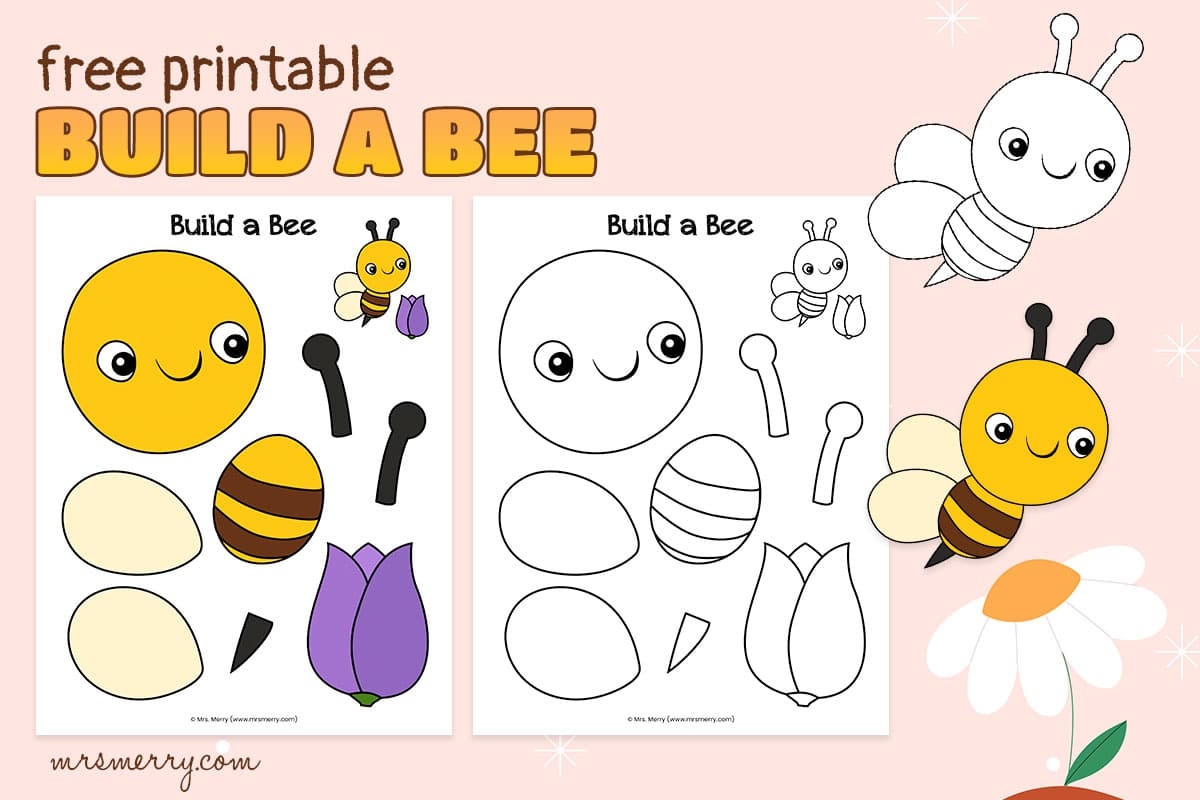 free printable bumble bee template