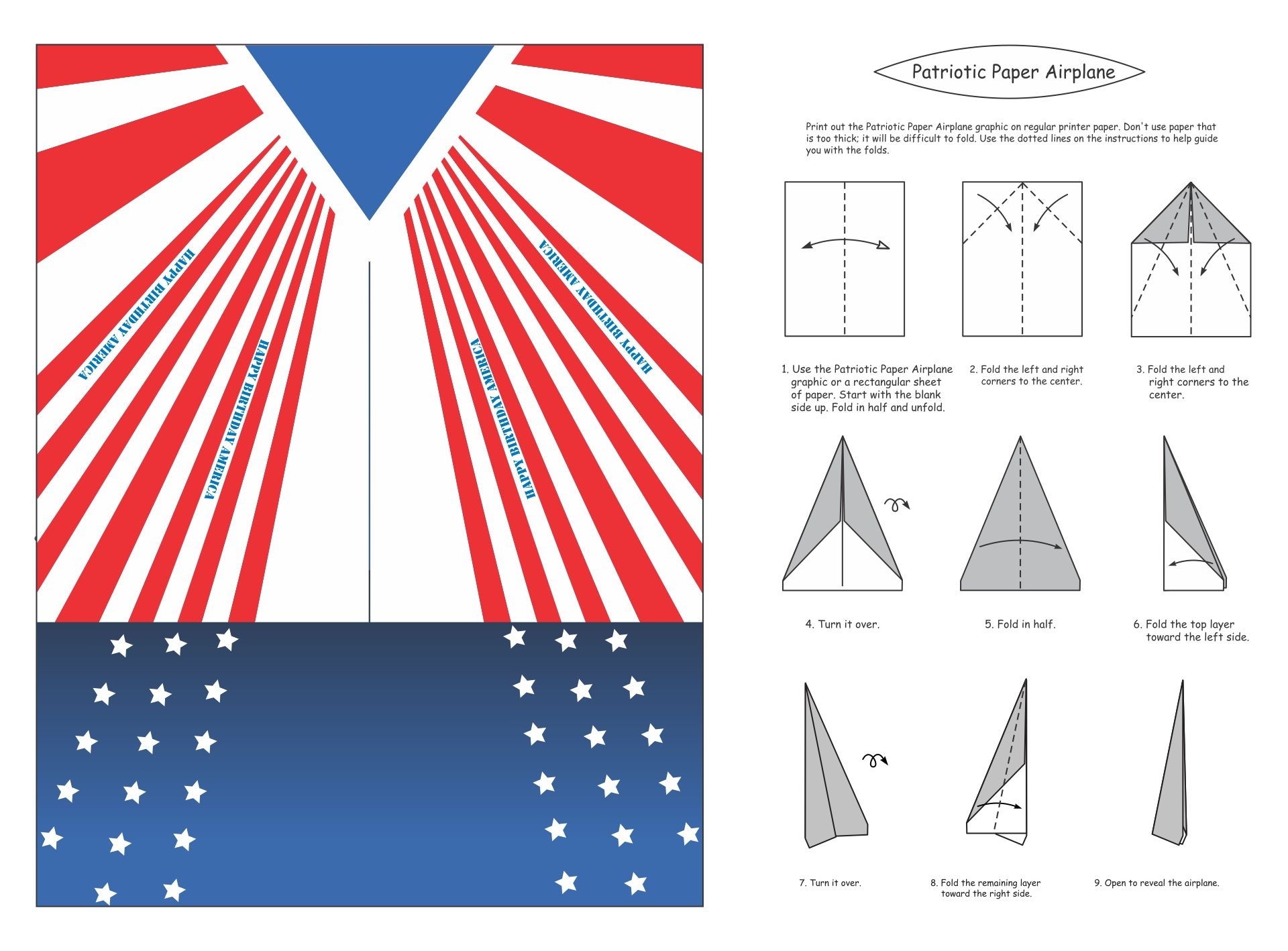 Printable Cardboard Phone Stand Template 12 Paper Airplane Templates For POWERUP Color Paper