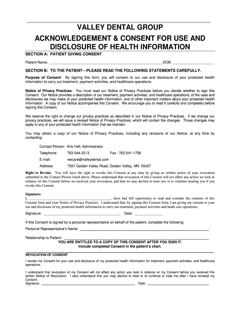 Printable Dental Hipaa Form Pdf Fill Out Sign Online DocHub
