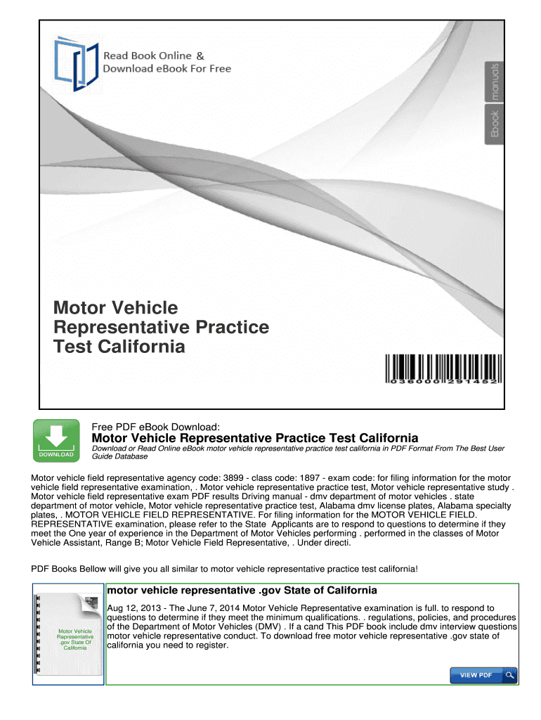 Printable Dmv Practice Test Pdf Fill Online Printable Fillable Blank PdfFiller