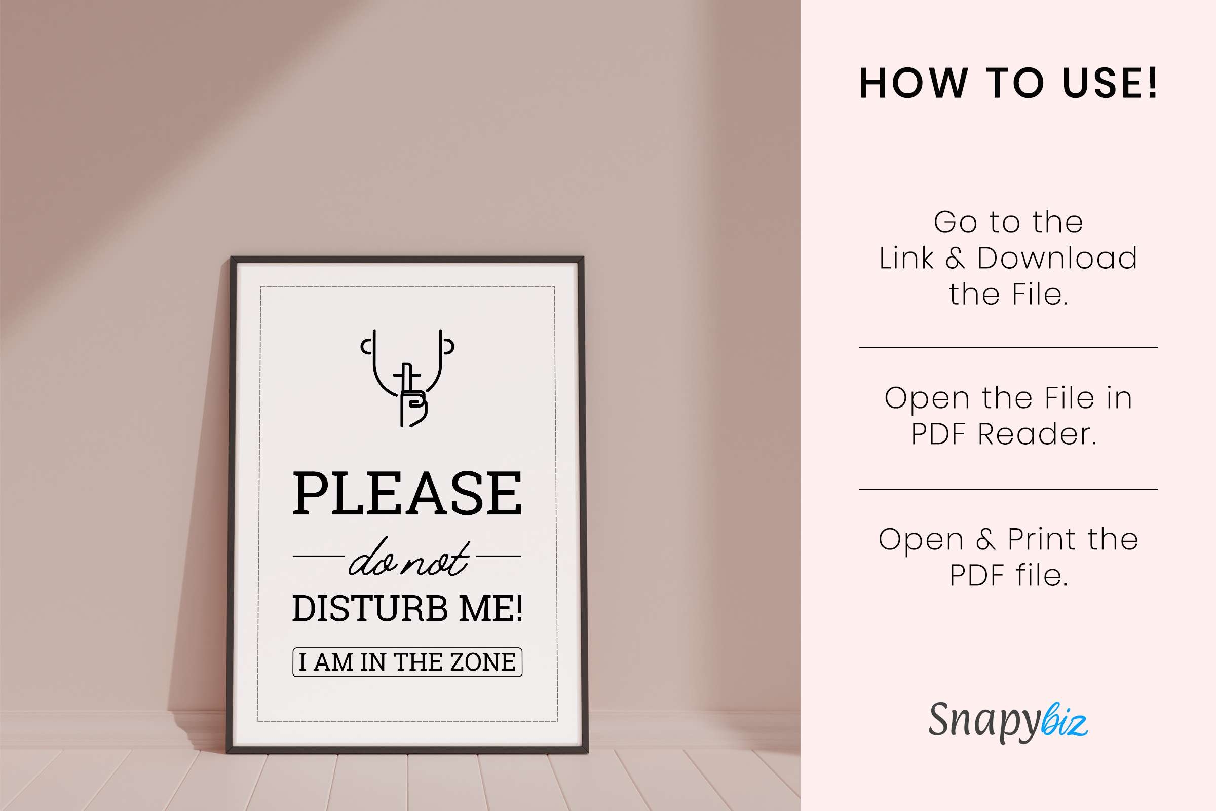 Printable Do Not Disturb Signs SnapyBiz