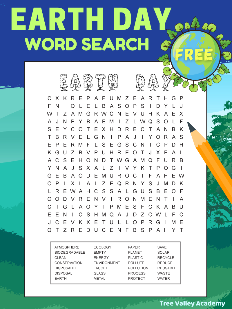 earth day word search