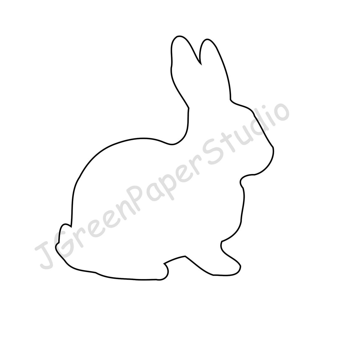 rabbit template printable