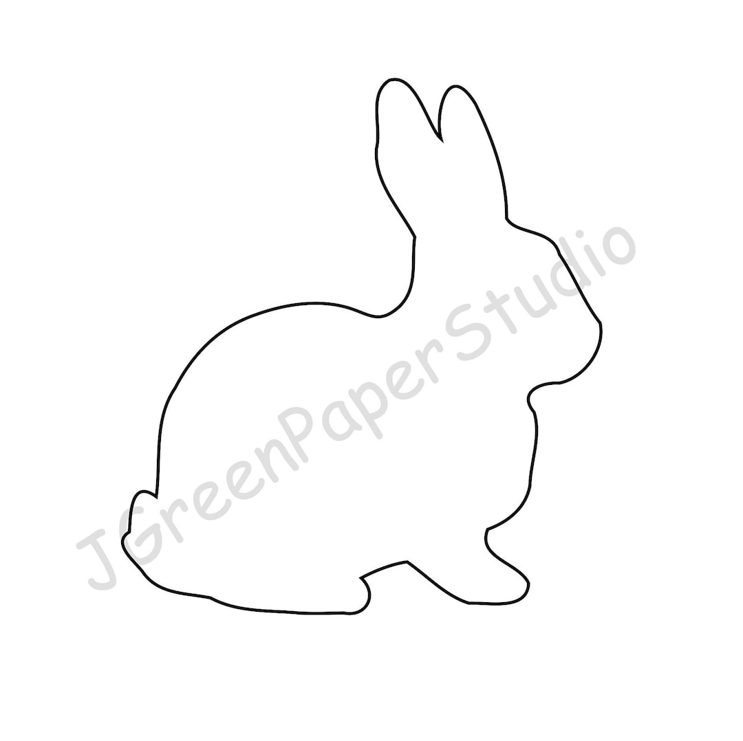 rabbit printable template