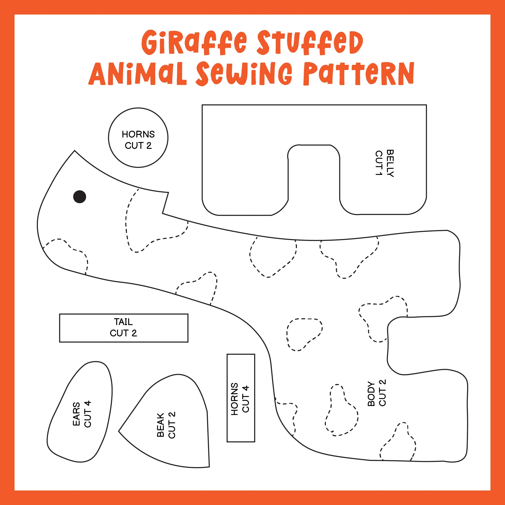 Printable Easy Stuffed Animal Sewing Patterns Template Stuffed Animal Clothes Patterns Printable Large Stuffed