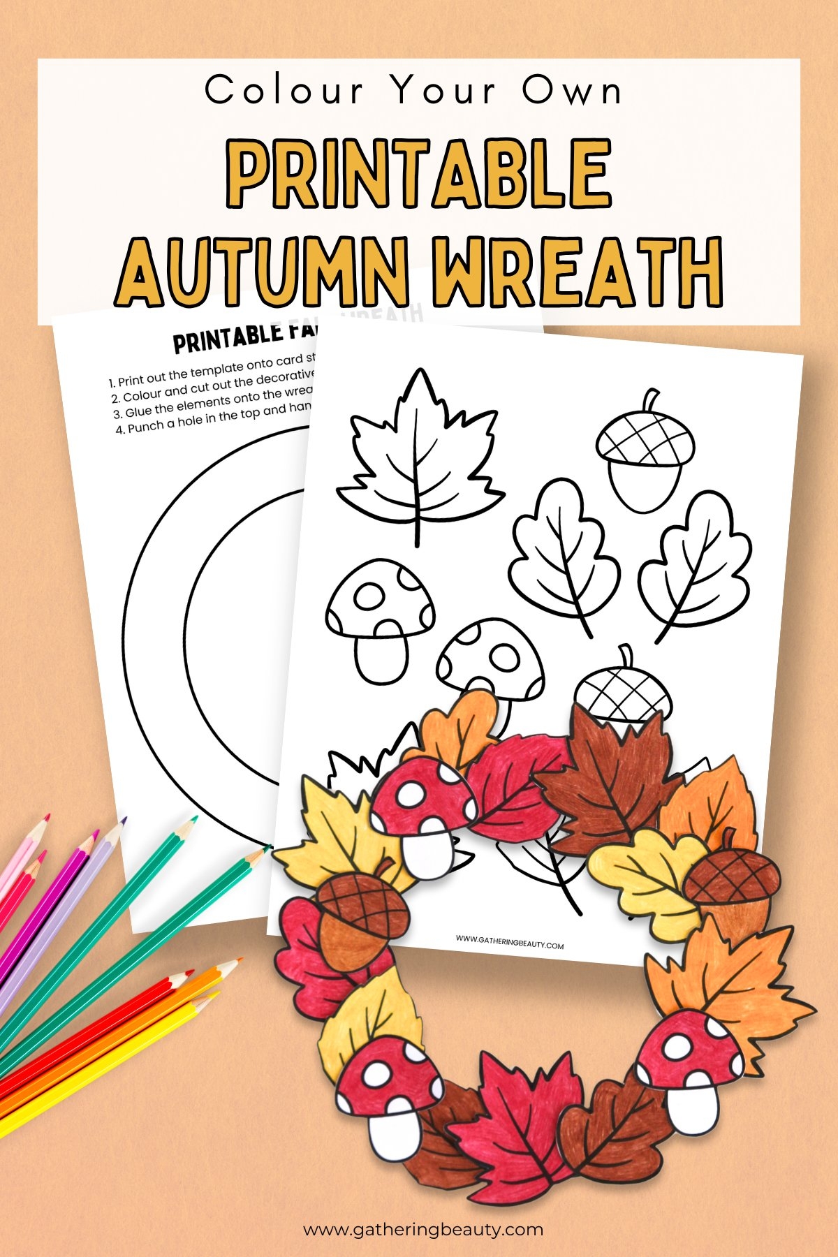 printable fall craft templates