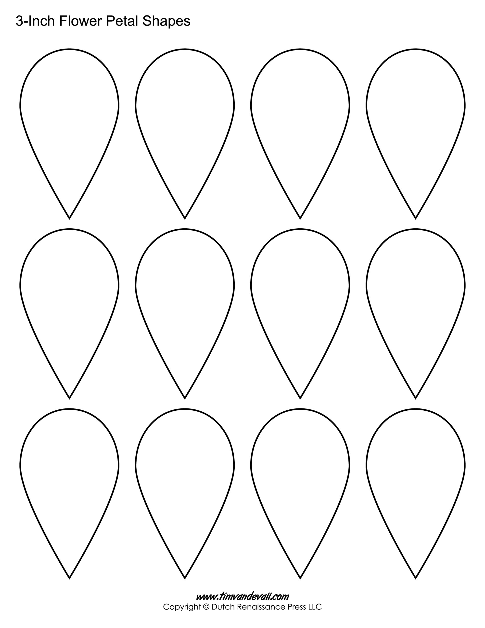 free printable flowers template