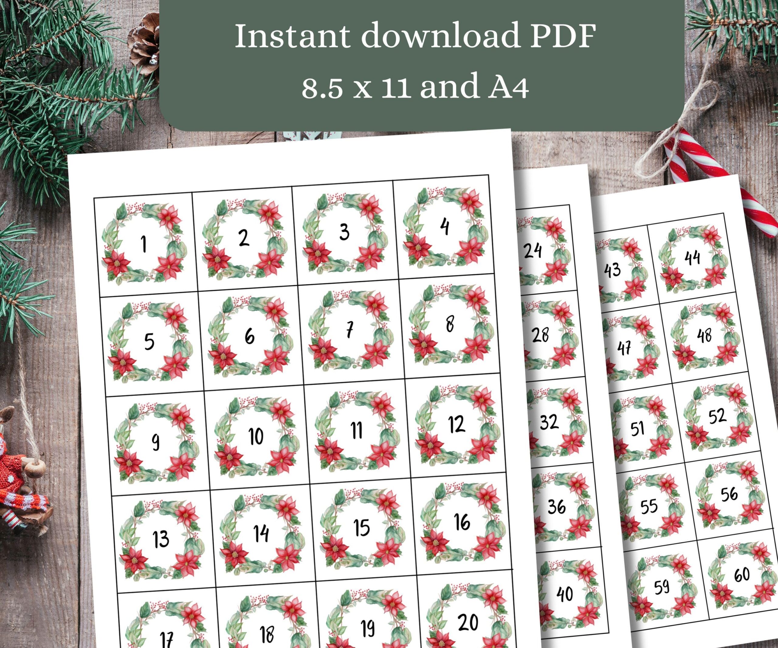 Printable Gift Exchange Numbers White Elephant Numbers Yankee Swap Numbers Christmas Party Game Work Party Games Printable Games Etsy