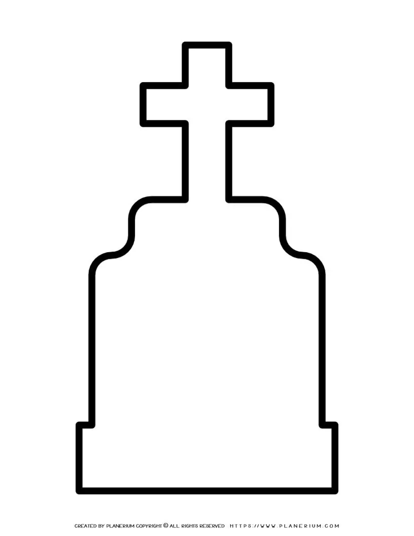 printable headstone template