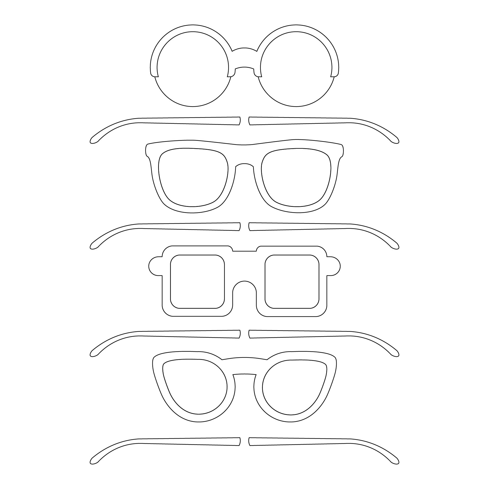 Printable How To Make Paper Glasses Glasses Template Make 3d Glasses 3d Anaglyph Glasses Diy 3d