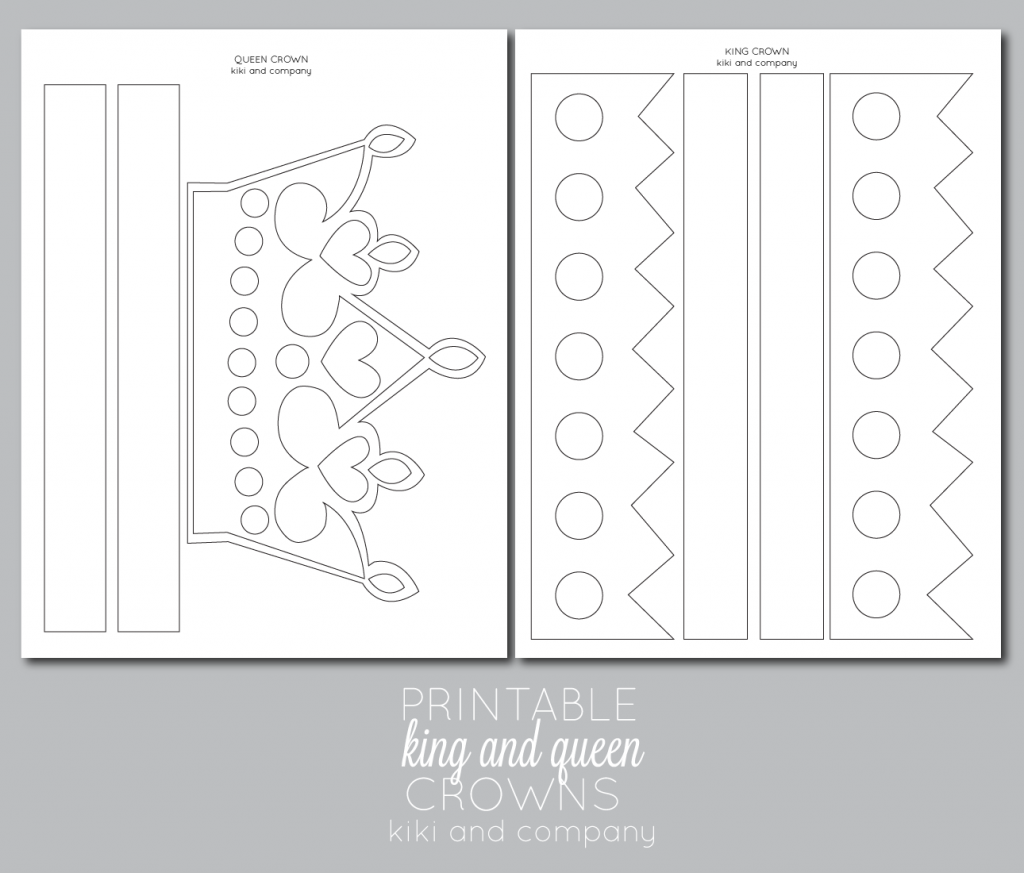 Printable Kings And Queens Crowns A Fun DIY For Make Believe Play The Crafting Chicks