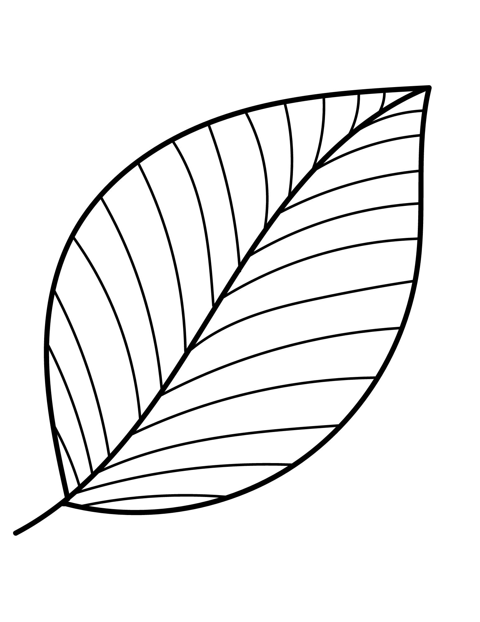 large leaf template printable pdf free