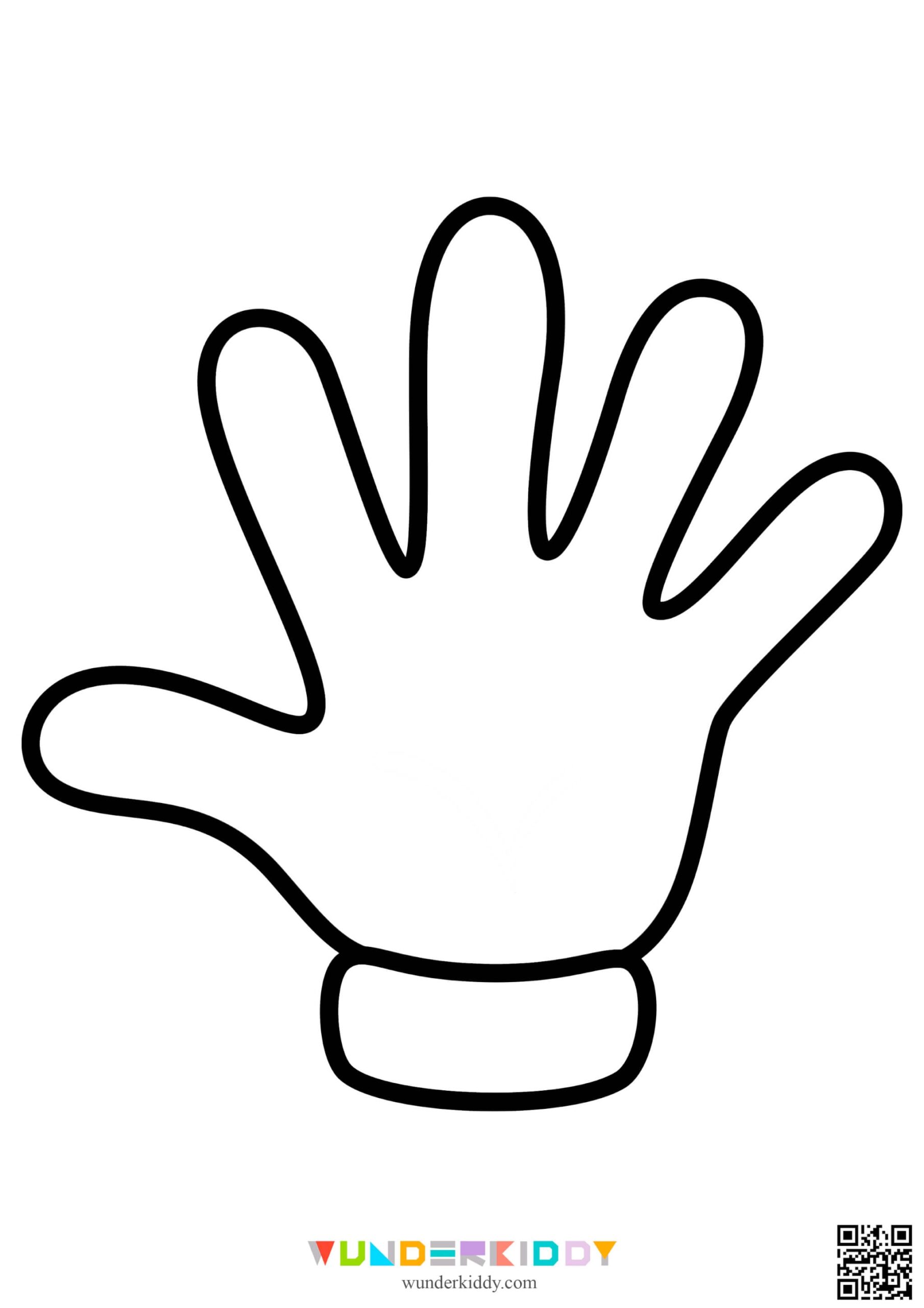 Printable Left And Right Hand Blank Template For Crafts