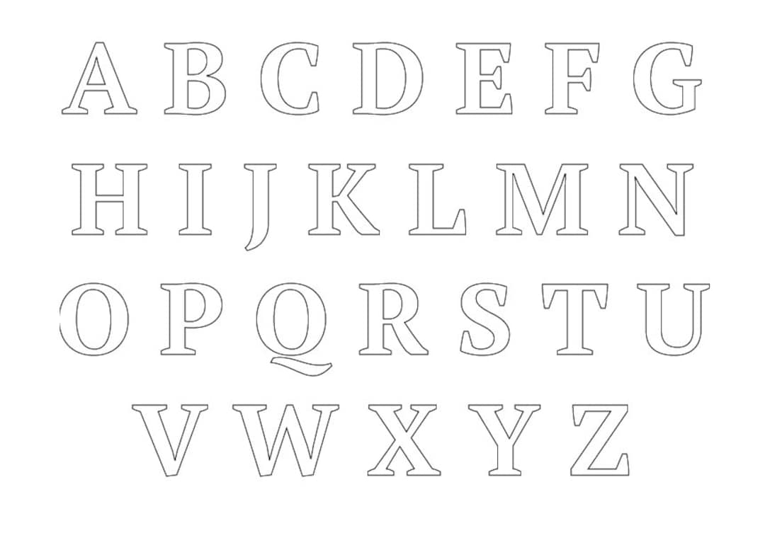 Printable Letters And Alphabet PDF 27 Pages With Each Letter And One With All Letters Etsy New Zealand