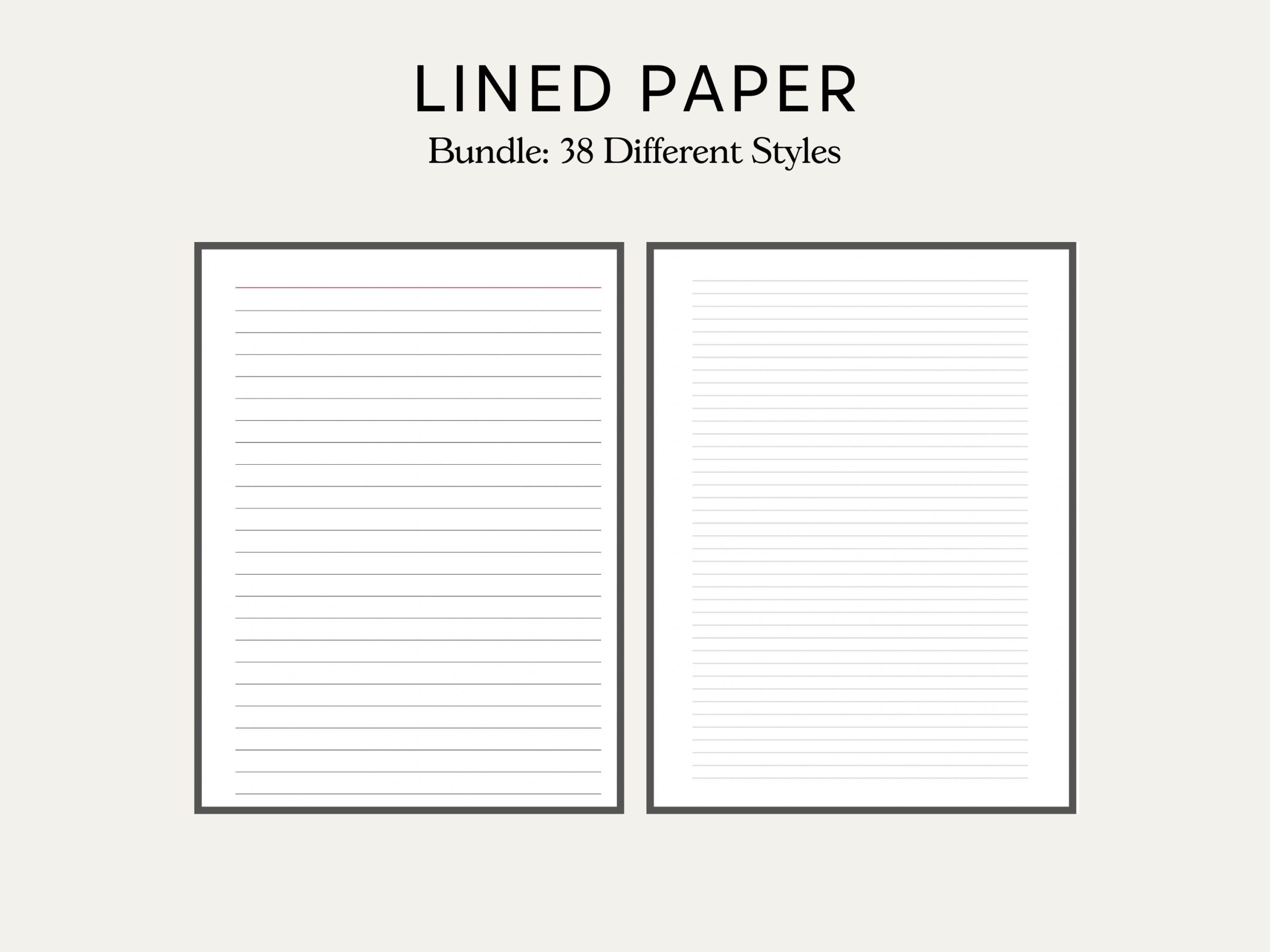 wide ruled paper printable