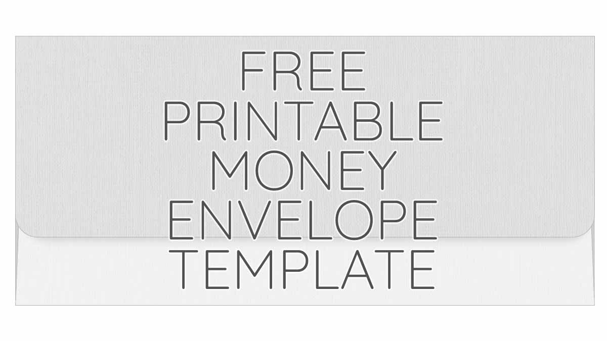 free printable money envelope template pdf