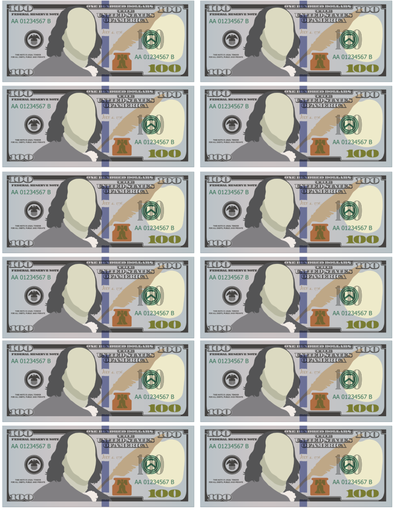 play money printable pdf