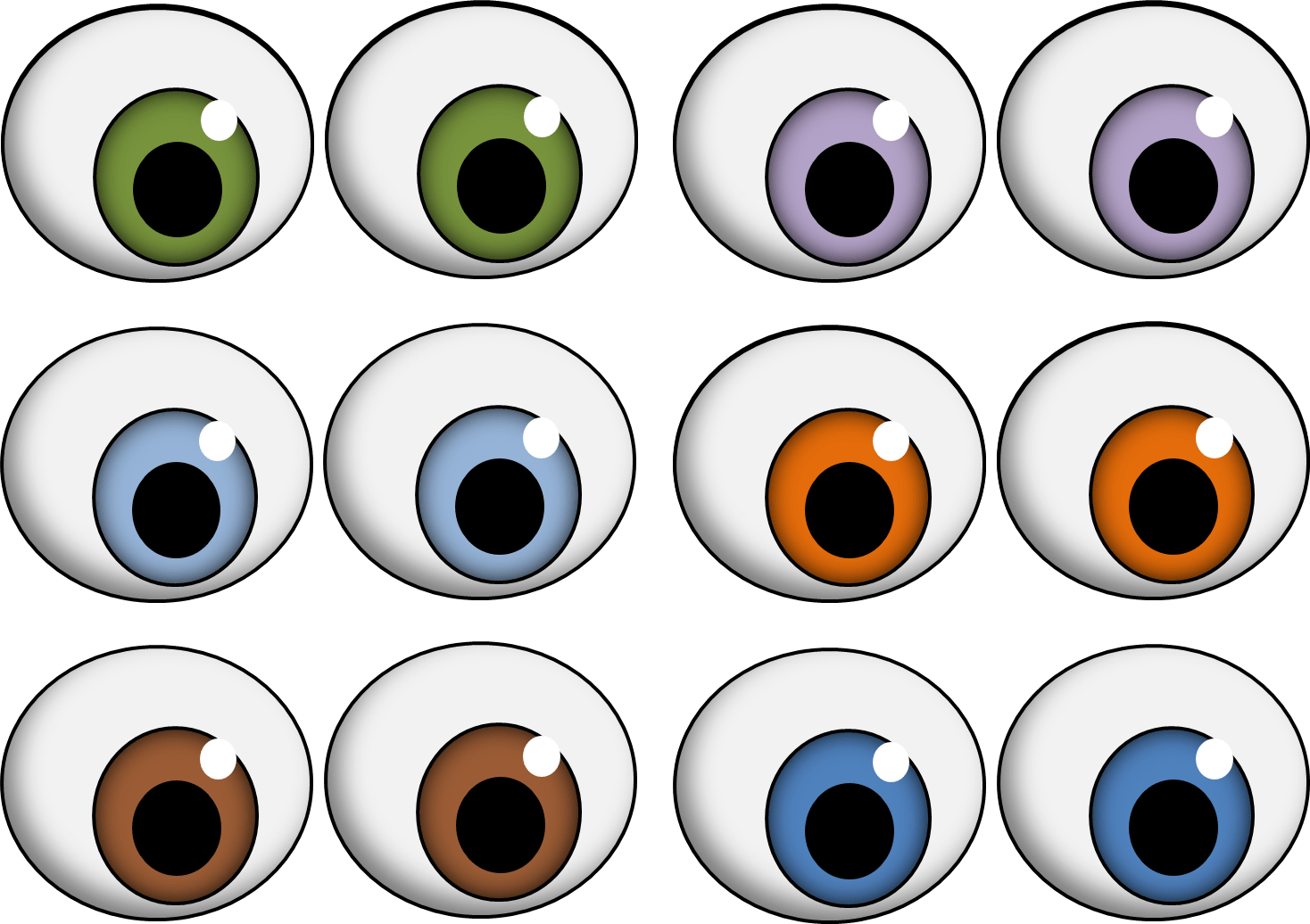 printable eyeball template