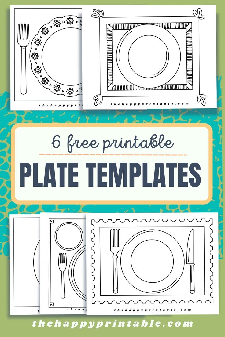 Printable Plate Templates