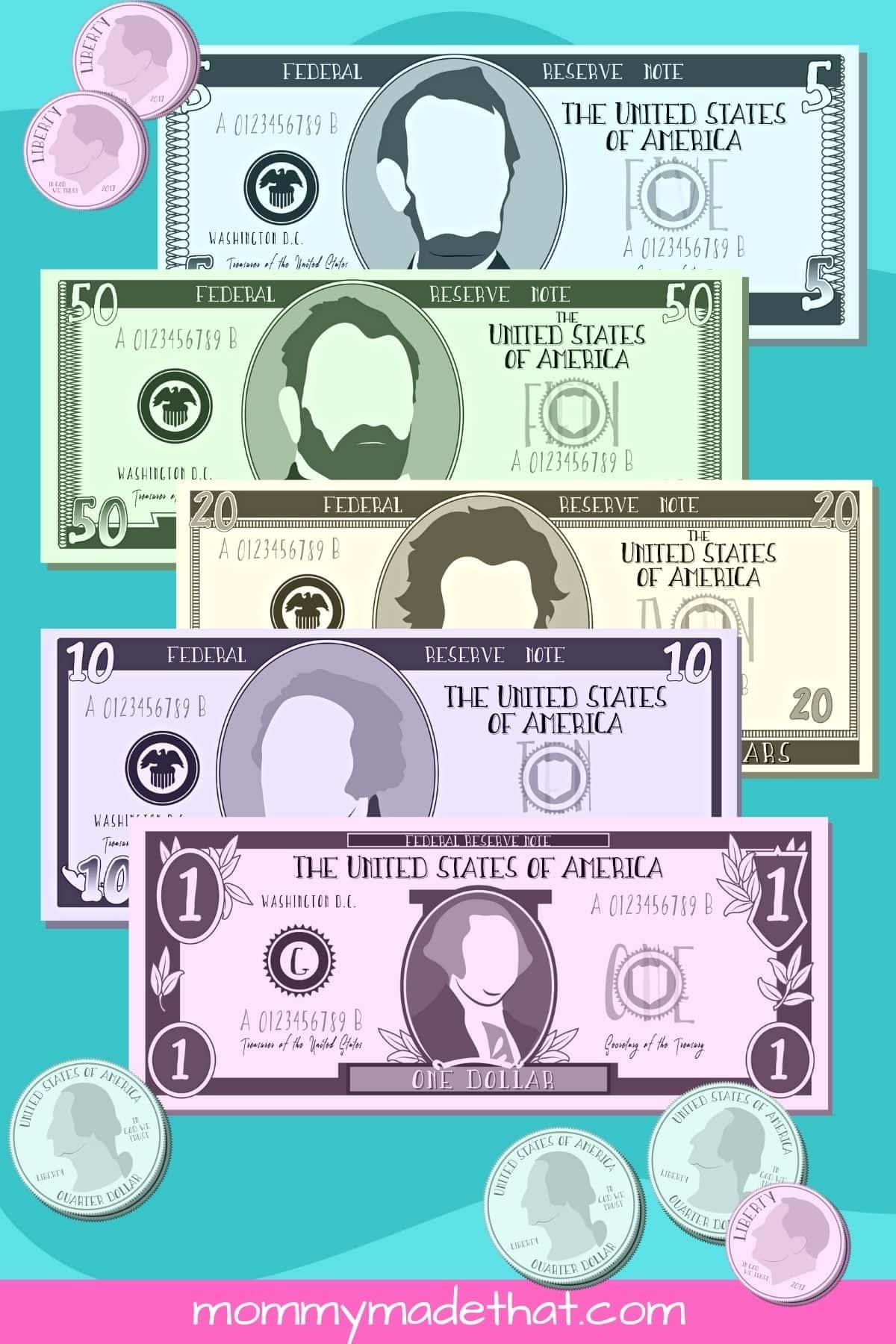 free printable play money pdf