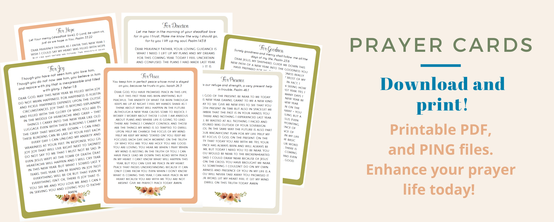 Printable Prayer Cards Sarah E Frazer