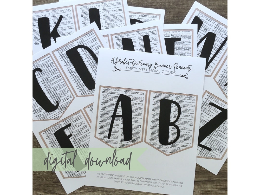 Printable Reading Theme Banner Whole Printable Alphabet Back To School Banner Printable Bulletin Board Letters Literature Class Decor Etsy