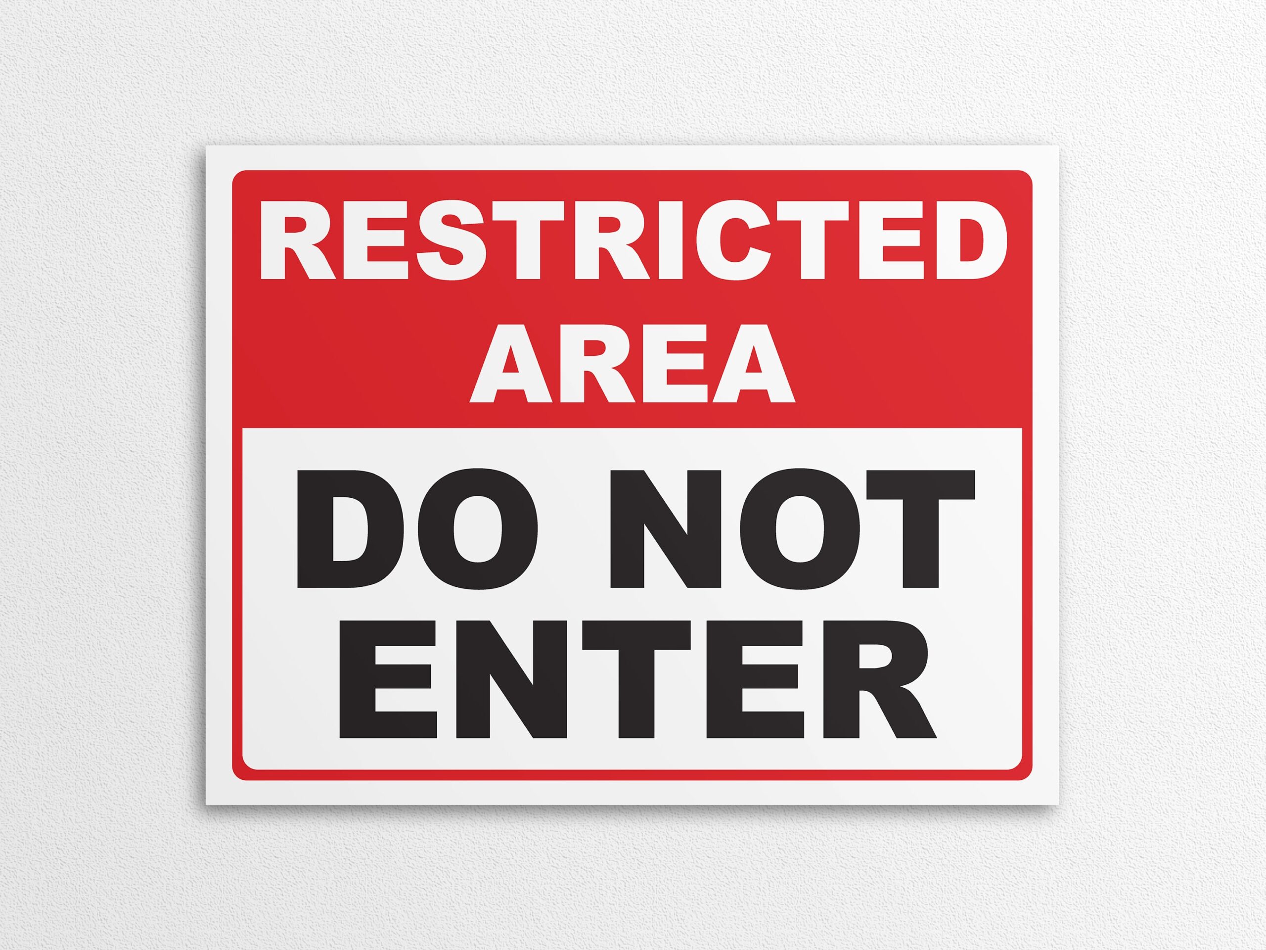 do not enter sign printable