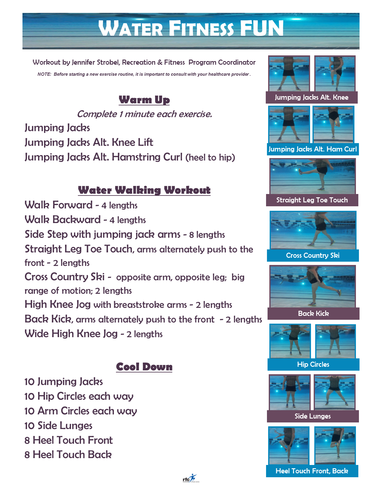 Printable Simple Aerobics Routine Exercises Pdf Water Aerobics With Noodles Aerobics Exercises Pdf