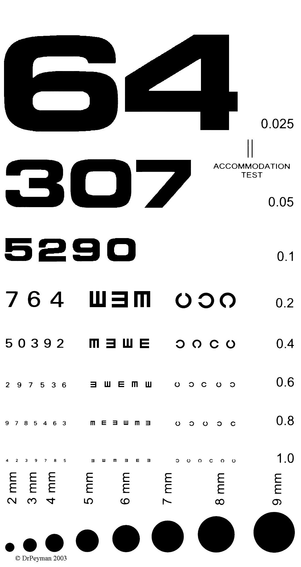 printable eye chart 20 feet pdf