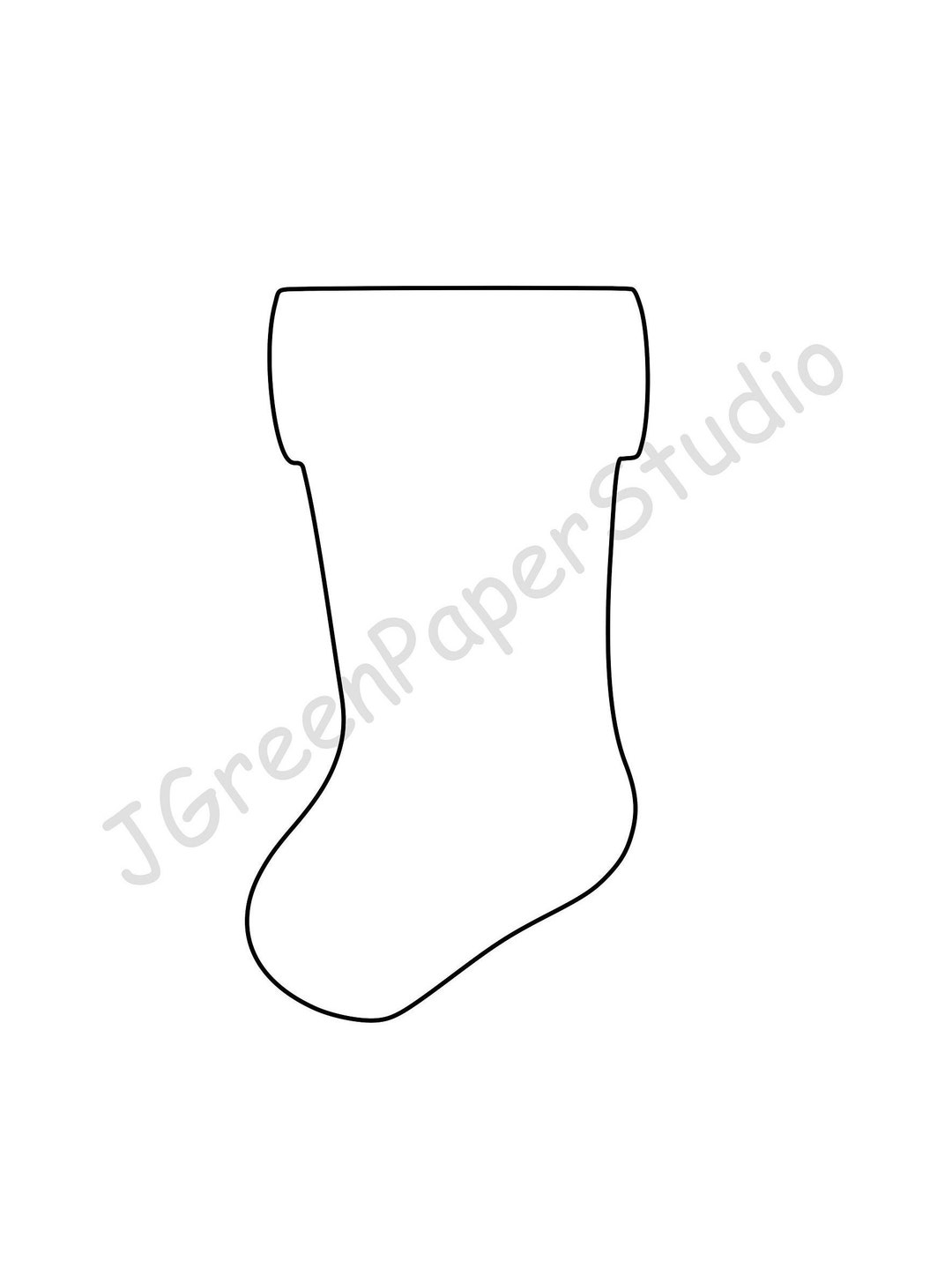 printable stocking template