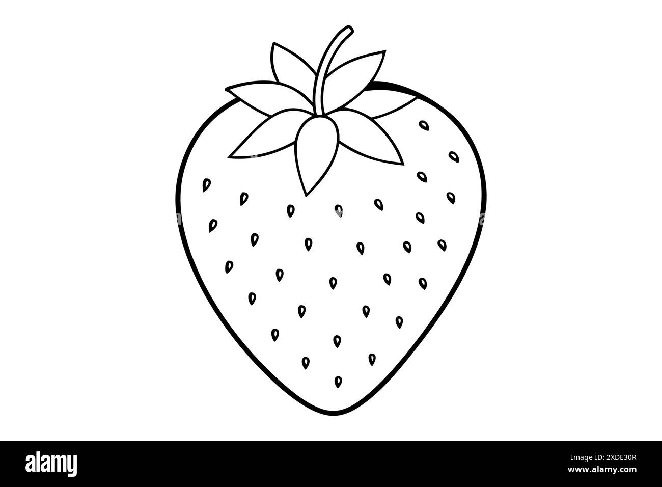 Printable Strawberry Stock Vector Images Alamy