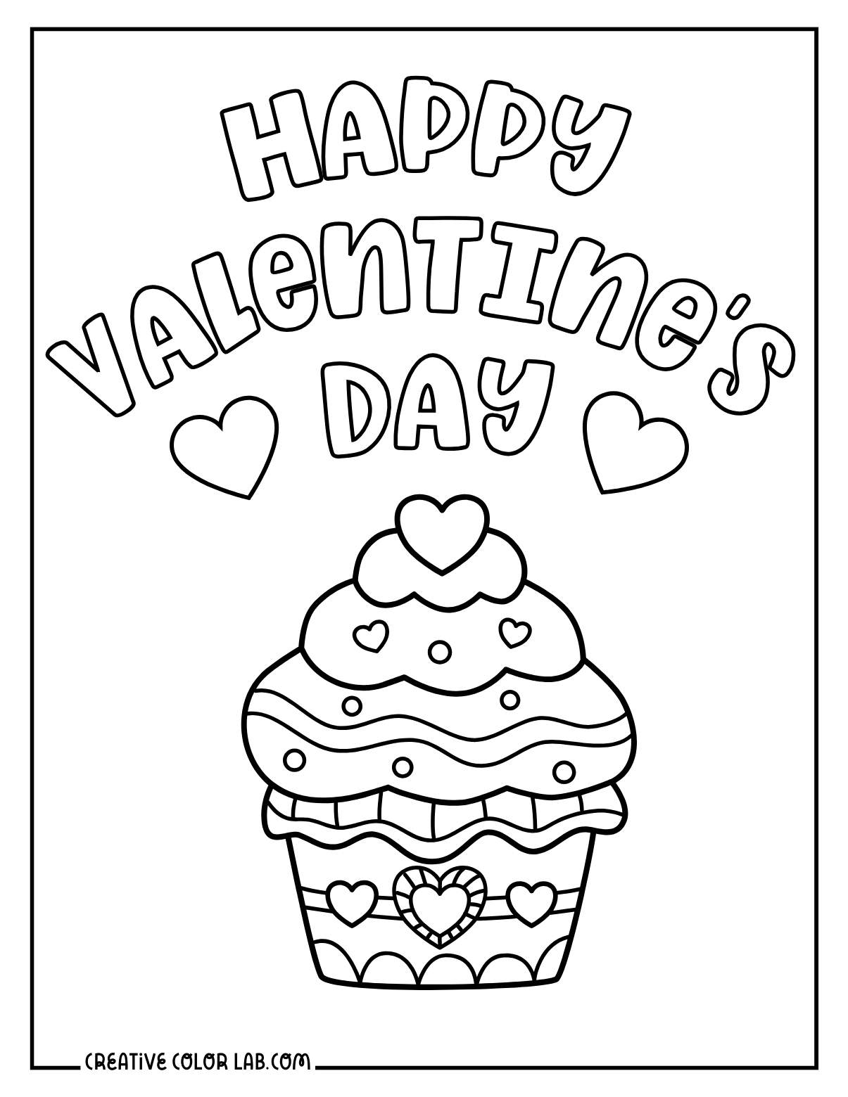 Printable Valentine Coloring Pages In PDF Format