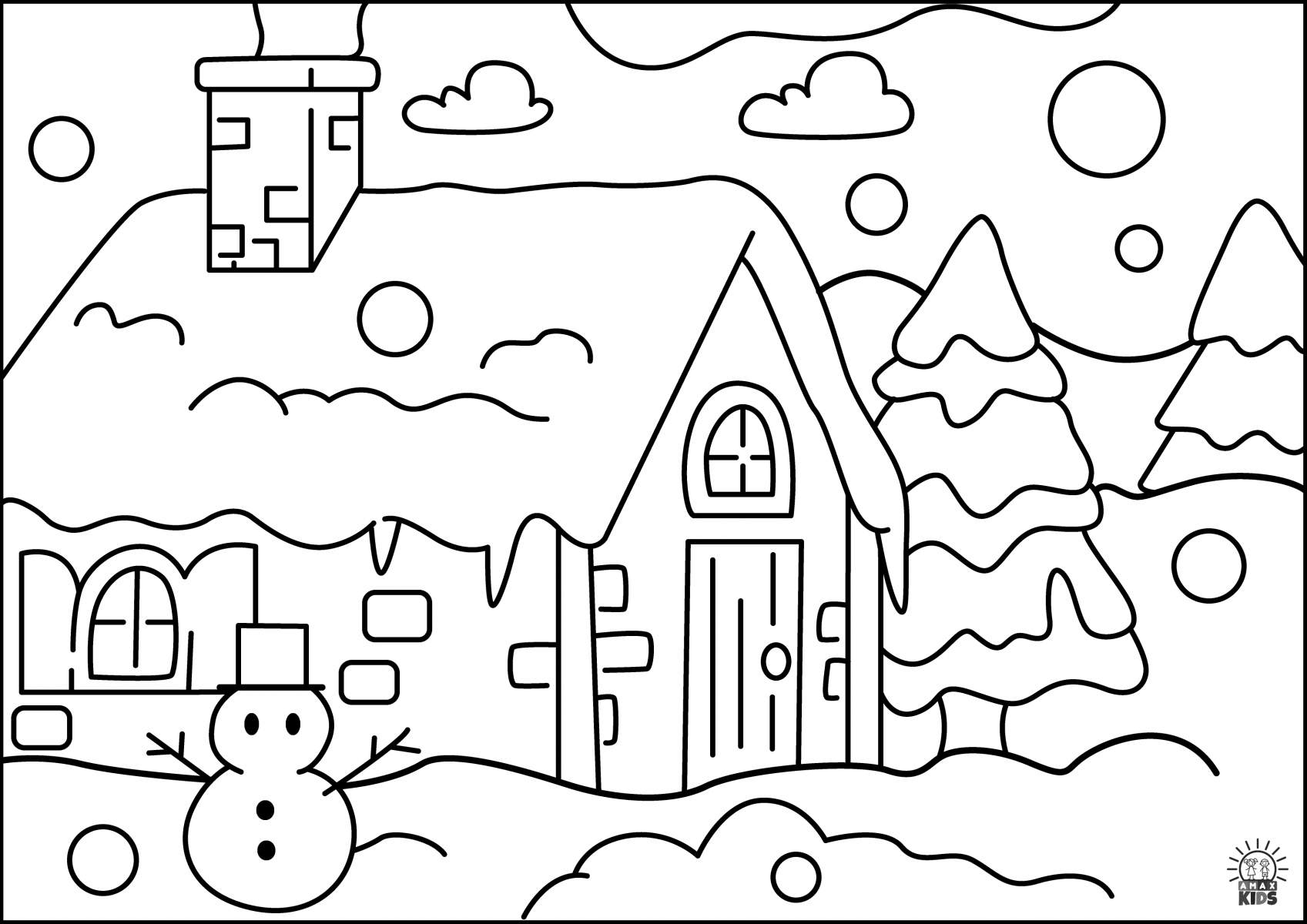 winter coloring pages printable pdf