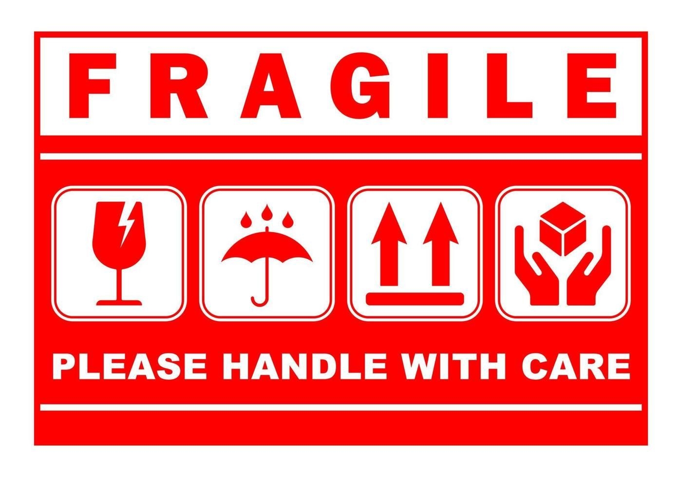 fragile label printable pdf