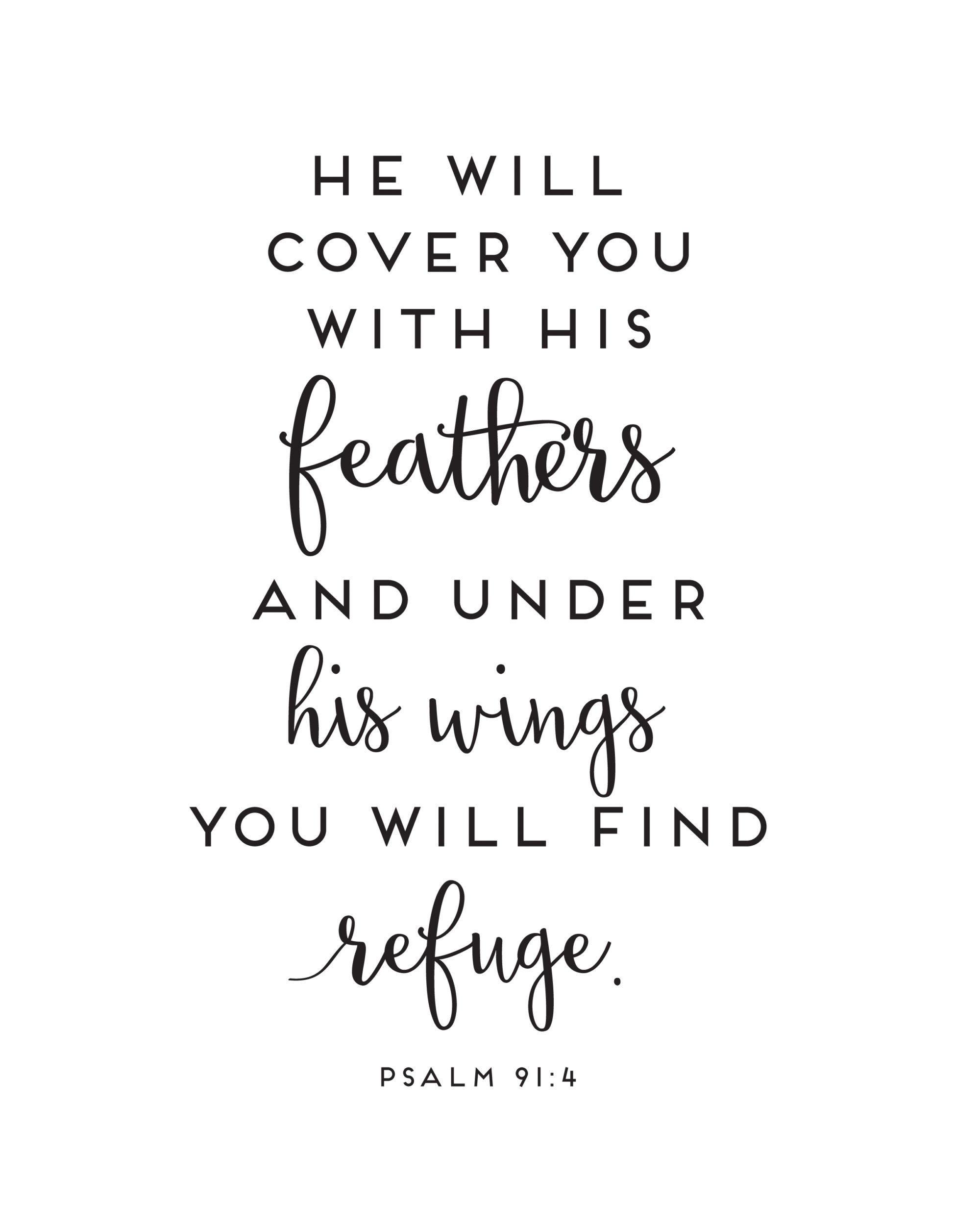 free printable pdf psalm 91 printable