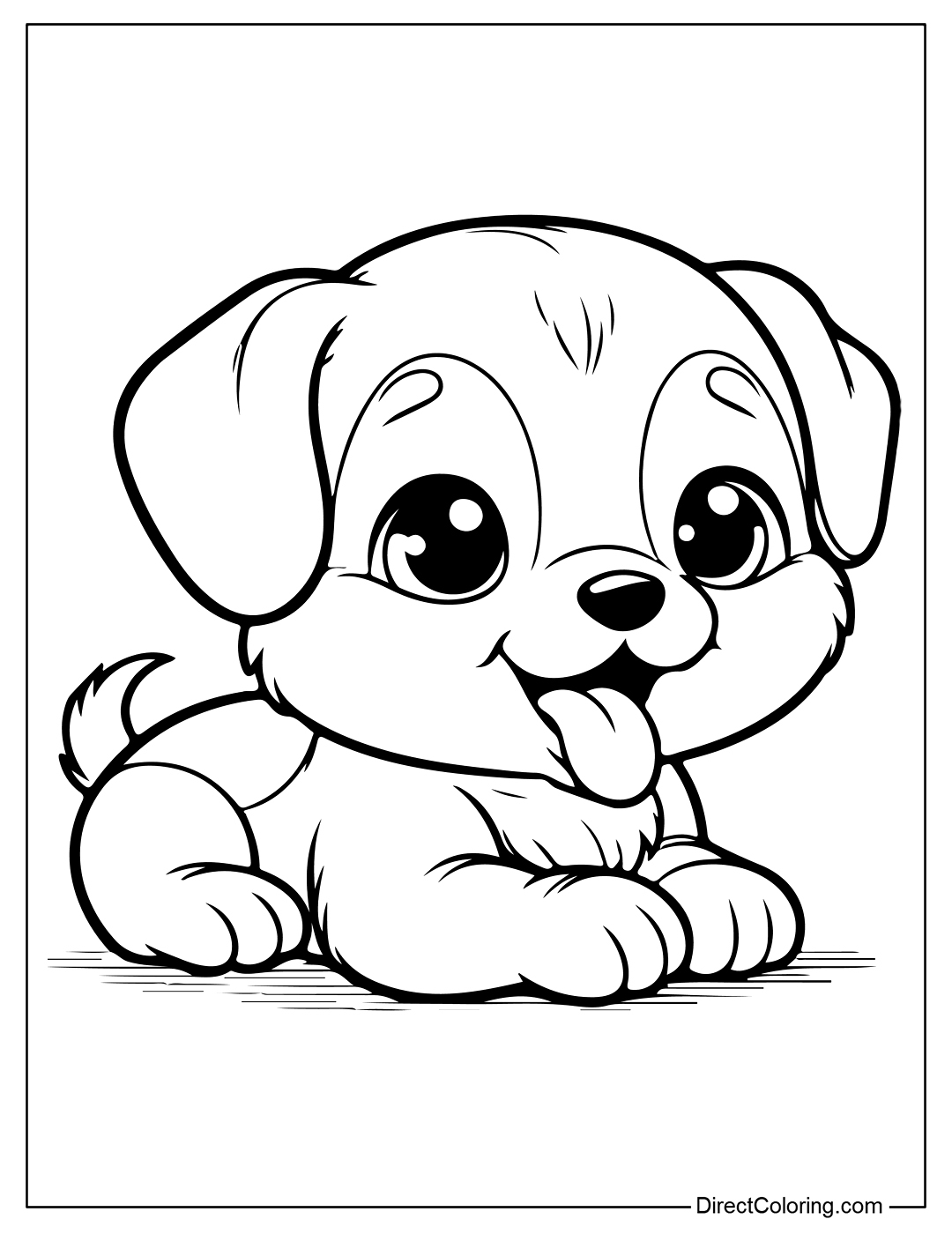 puppy coloring pages printable pdf