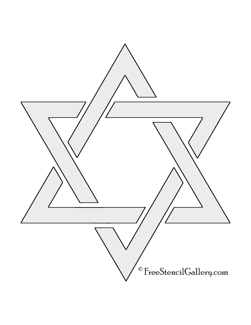 Quilting Wall Design Board Star Of David Jewish Star SVG PNG DXF Shield Magen David Heb Hebrew Stencil