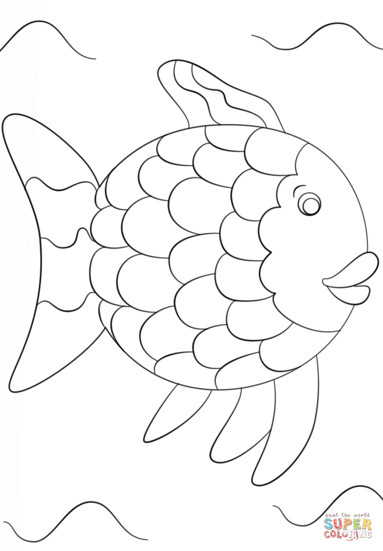  Rainbow Fish Coloring Pages Books 100 FREE And Printable 