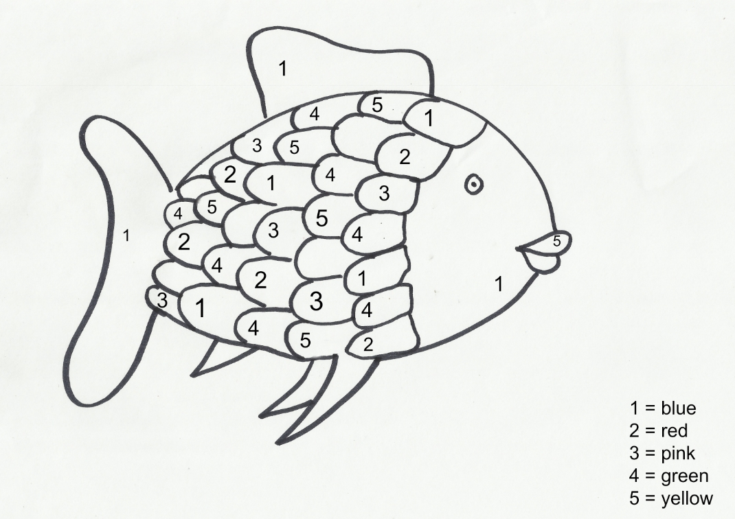 rainbow fish color sheets