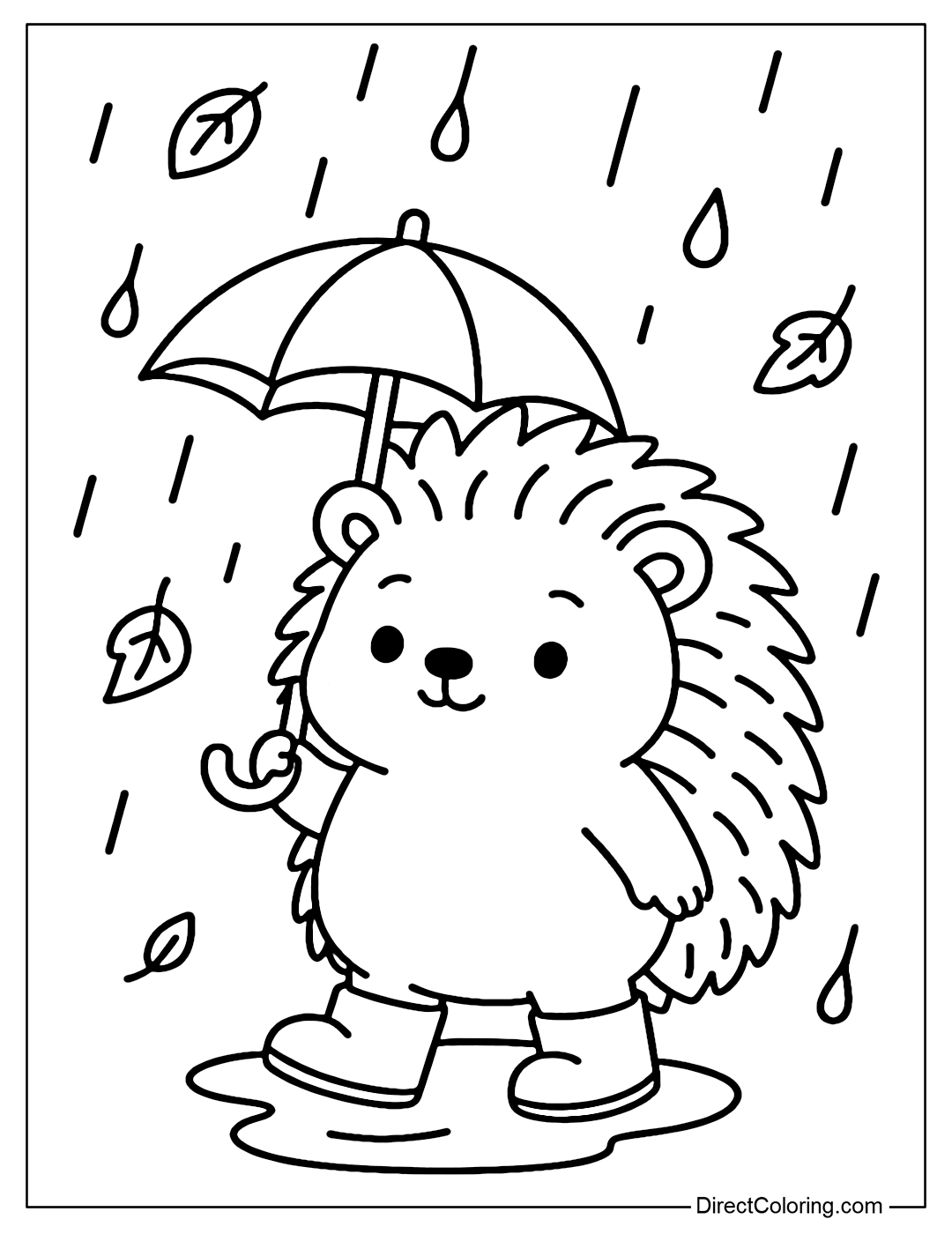 Rainy Day Coloring Pages Free PDF To Download And Print