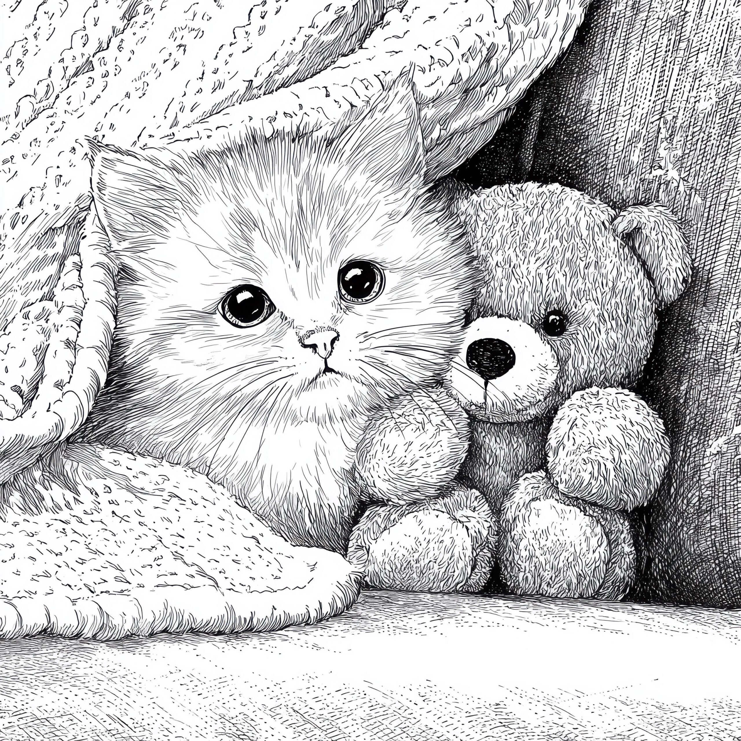 printable cat coloring pages