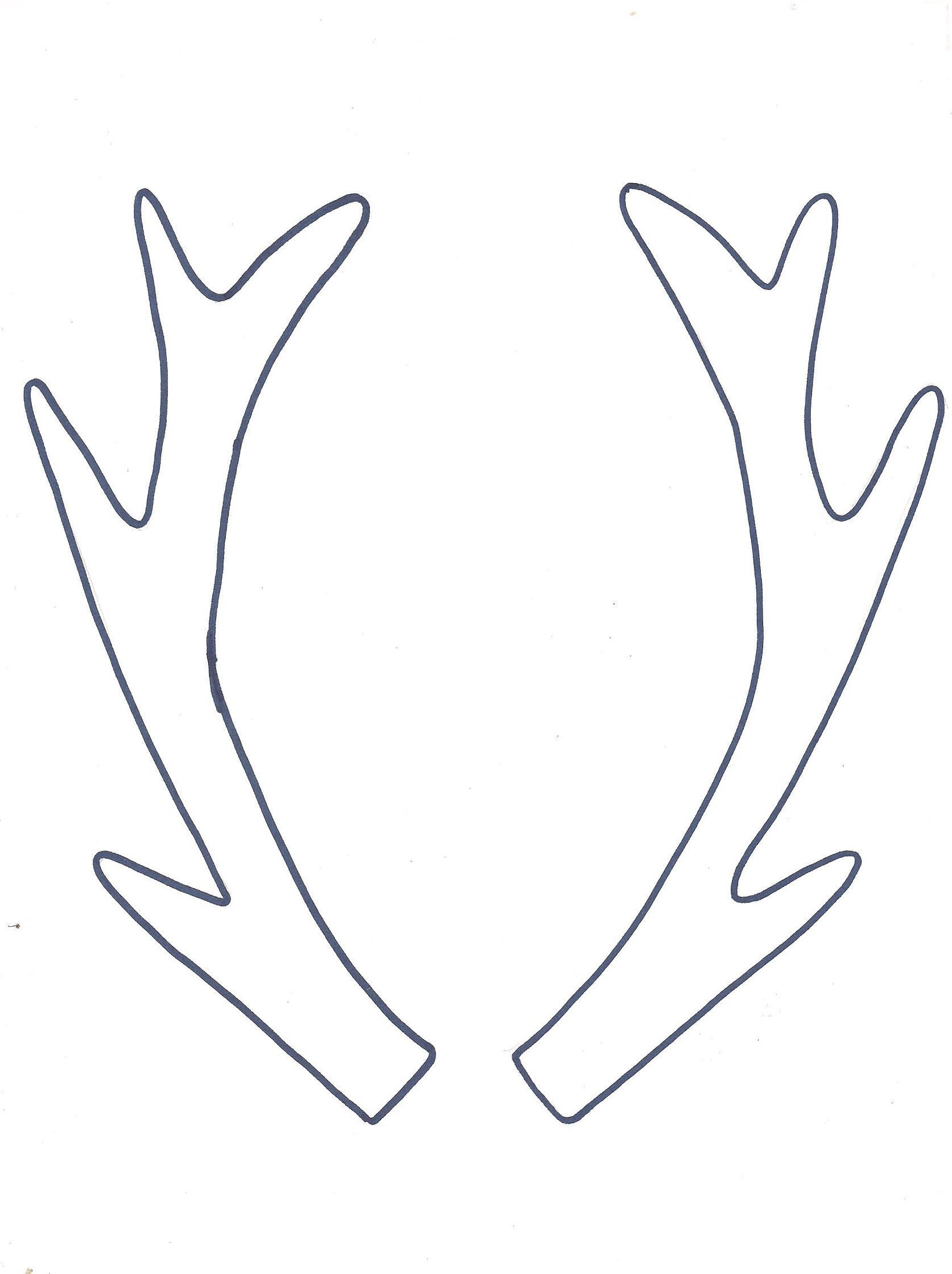 Reindeer Antler Pattern Sewing Pattern Library