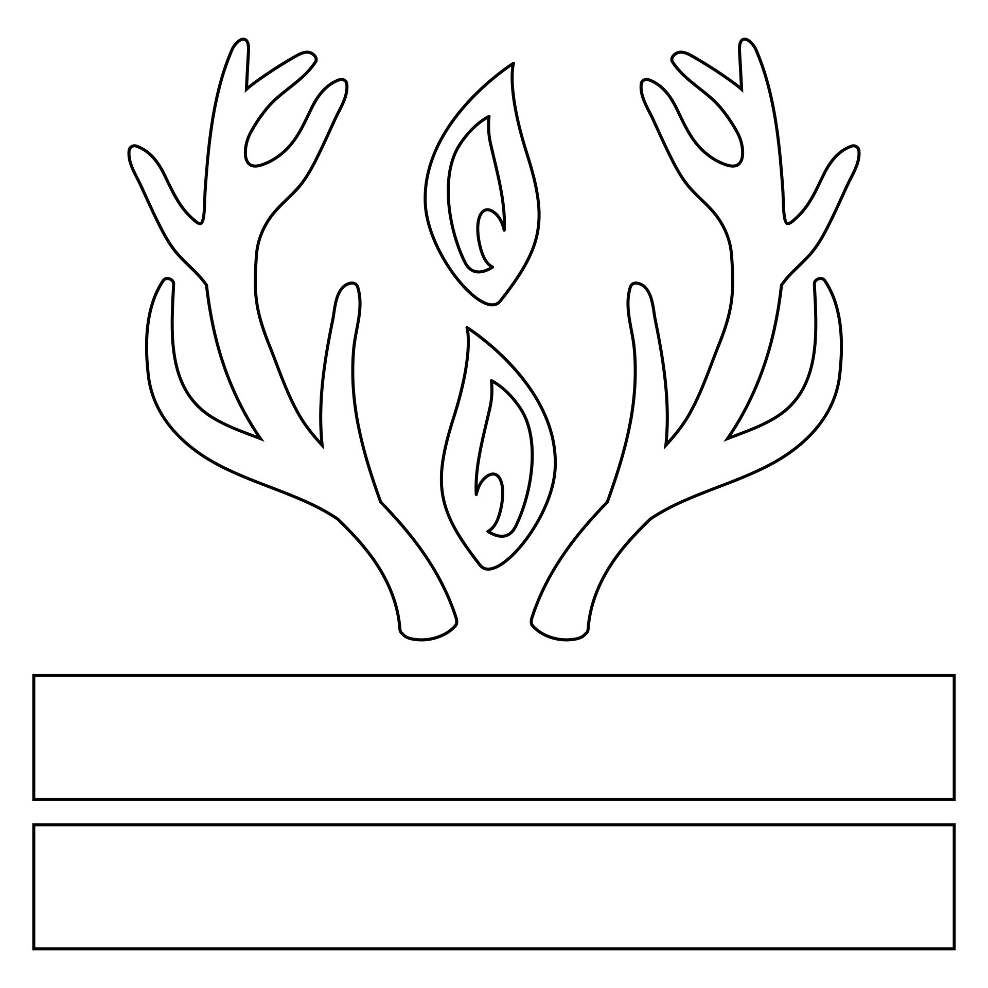free printable reindeer antler template