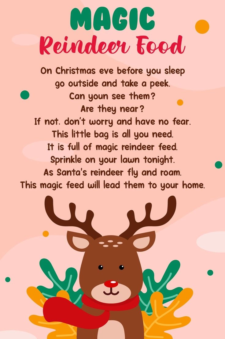 reindeer food printable