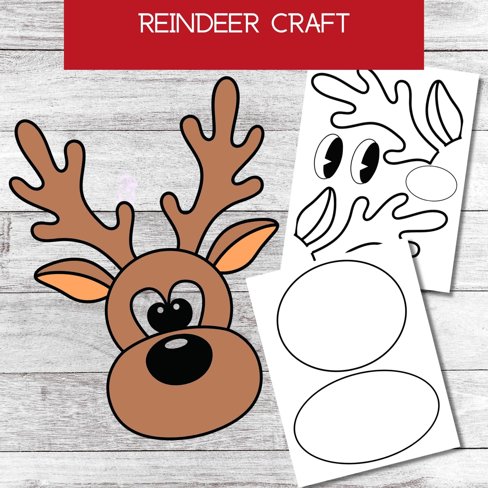 printable reindeer template